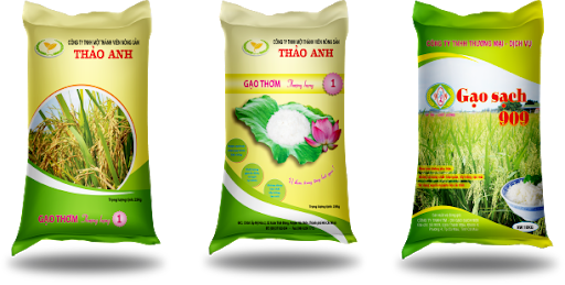Bao PP dệt ghép màng OPP đựng gạo